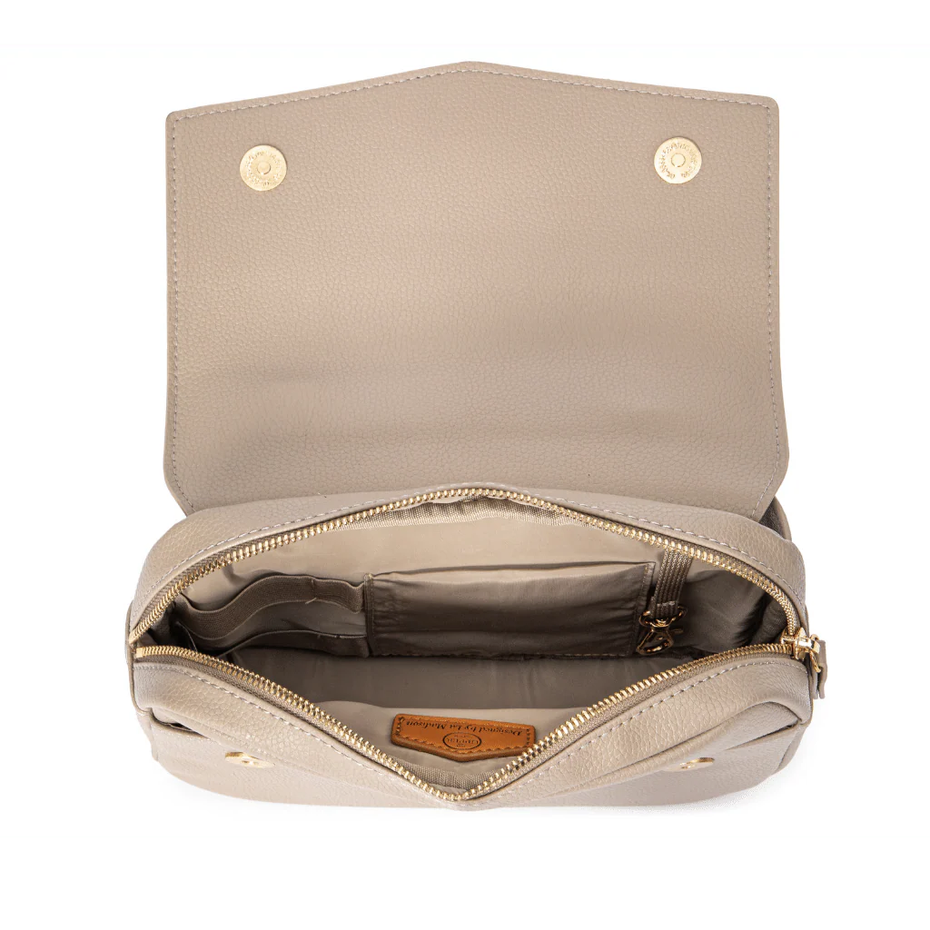 Leather Fanny Bag Travel Bag - On-the-Go Travel Pack ( Stone ) - Image 3