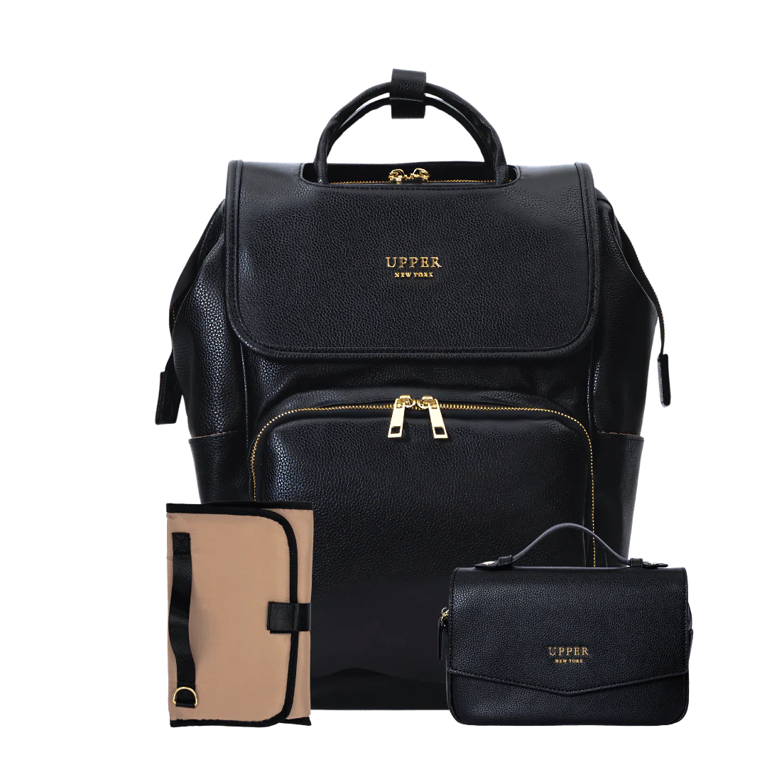 Leather Diaper Bag Backpack - La Madison™ II - Work & Play Commuter Backpack Gift Set (Limited Edition) - Image 4